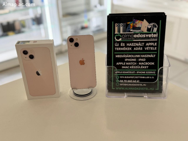 iPhone 13 128GB Független Használt/1-3 hónap gar./Akku 100%/p4479