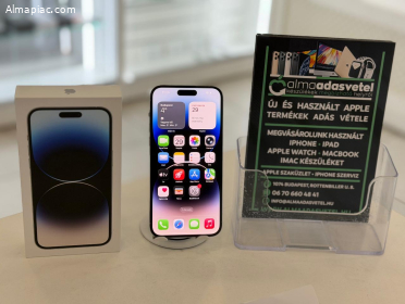 iPhone 14 Pro Max 256GB Független Újszerű/1-3 hónap gar./Akku 88%/p470