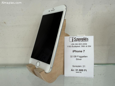 iPhone 7 32GB független silver ÚJ AKKU (21) iSzerelés.hu
