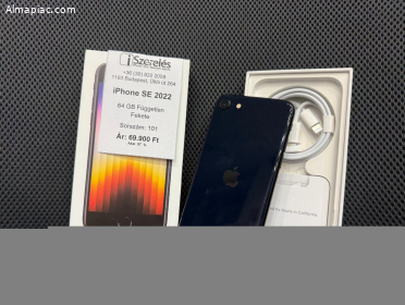 iPhone SE 2022 64GB független fekete akku 97% (101) iSzerelés.hu